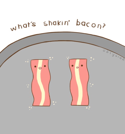 Cute Bacon Cartoon