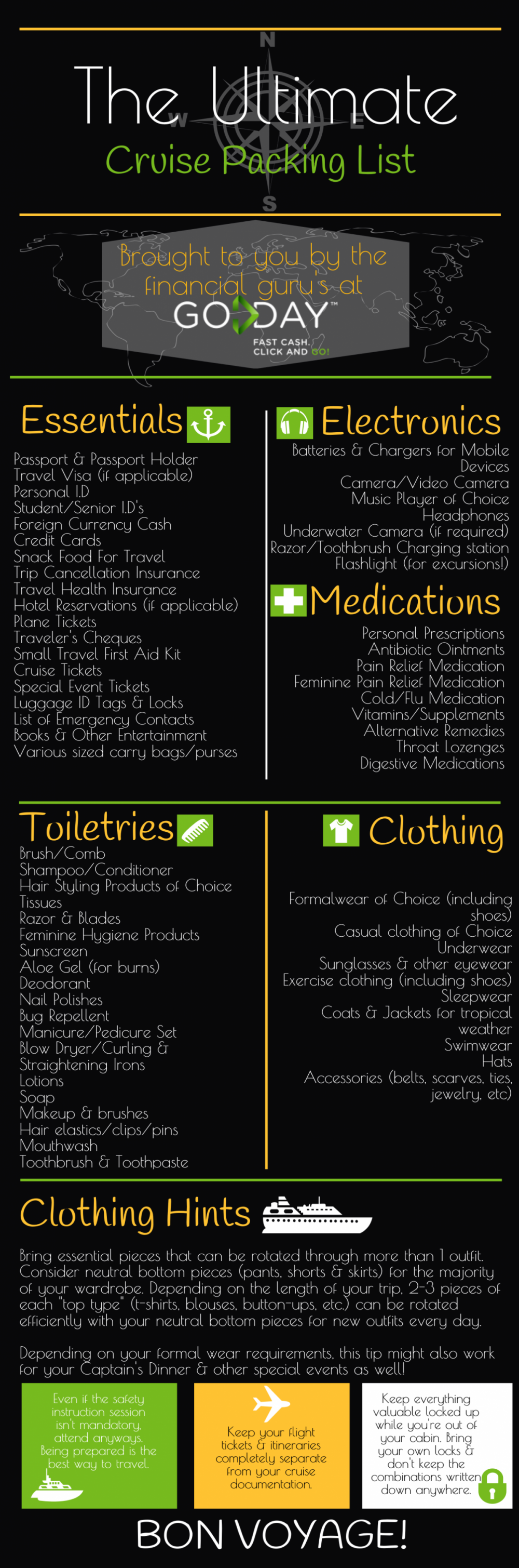 Ultimate Cruise Packing List