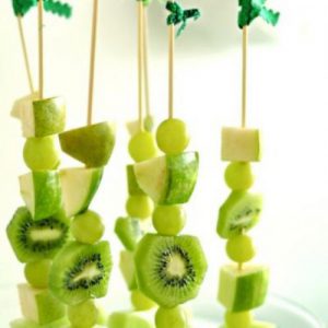 All Green Fruit Skewers