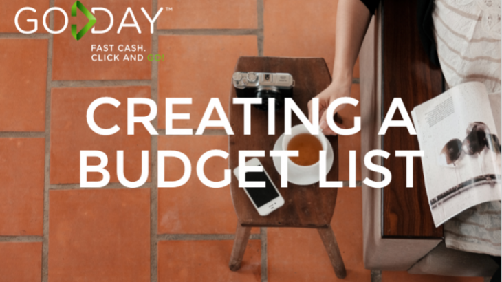 Creating A Budget List