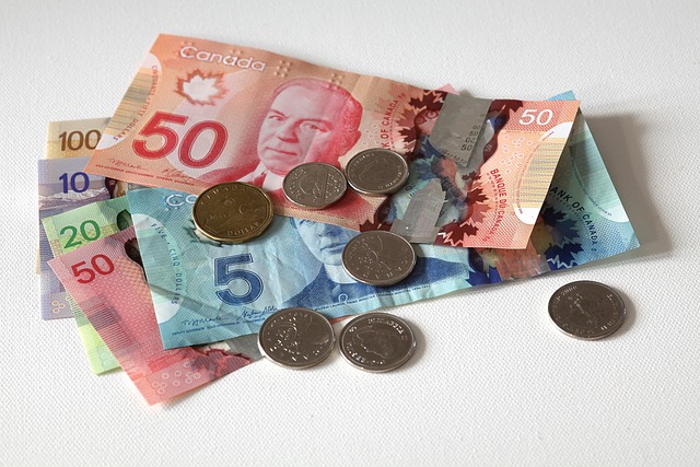 Mississauga cash advance loan image of Canadian money